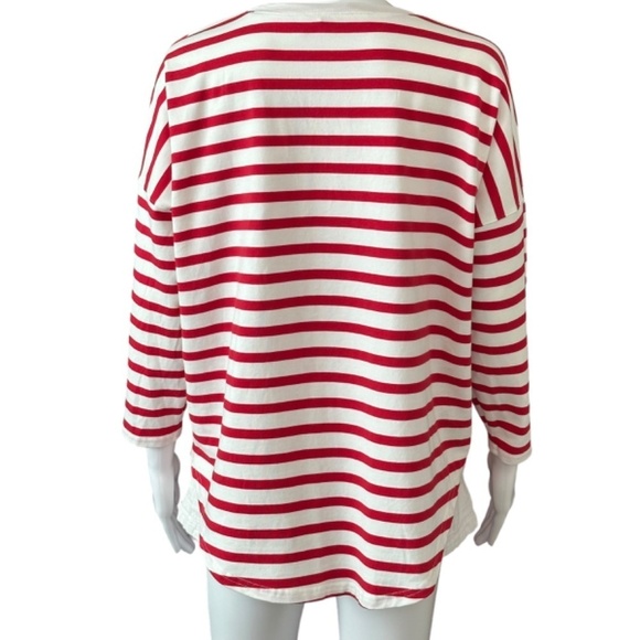 VINEYARD VINES Top Tee Women's Sz. S Shirttail hem Drop Shoulders Stretch Preppy - Picture 10 of 15